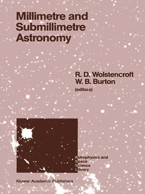 cover image of Millimetre and Submillimetre Astronomy